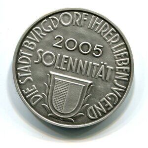 2005 Switzerland Stadt Burgdorf Solennitat Medal (b652-7)